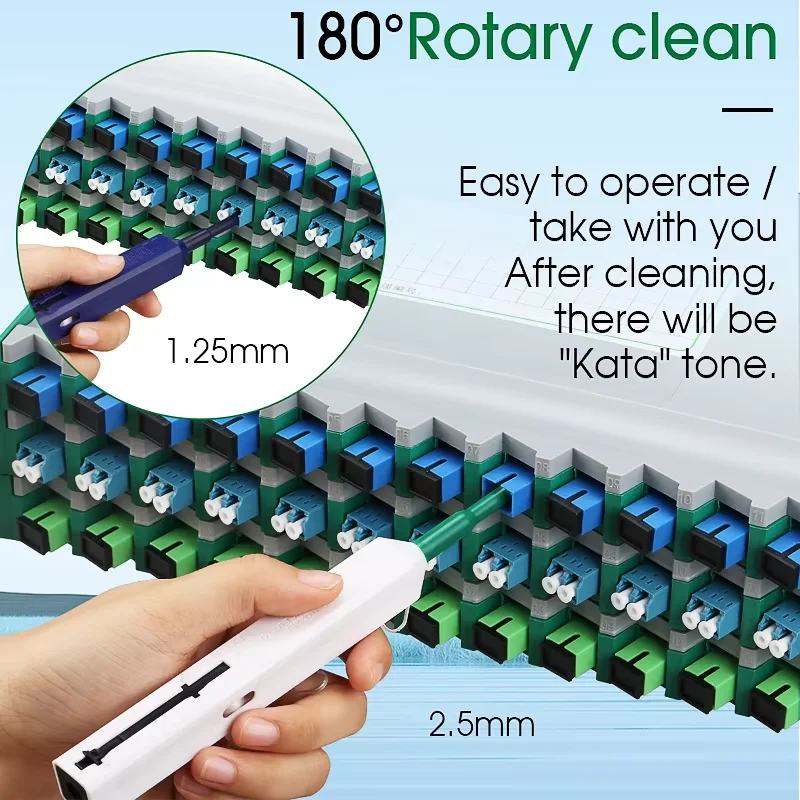 COMPTYCO SC/FC/ST 2.5mm Fiber Optic Cleaning Pen LC/MU 1.25mm Cleaning Fiber Cleaner Tools Optical Fiber Connector Cleaner