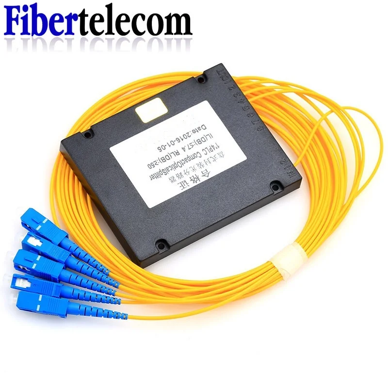 Ftth sc upc مقرنة ألياف بصرية ، 1x2 ، 1x4 ، 1x8 ، plc ، وضع فردي