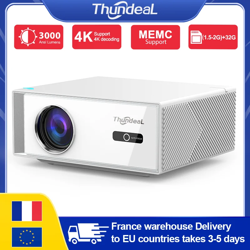 ThundeaL TD95W Full HD 1080P 2G 32G Android projecteur Portable Home cinéma théâtre WiFi Mini 4K projecteur de réunion de film vidéo