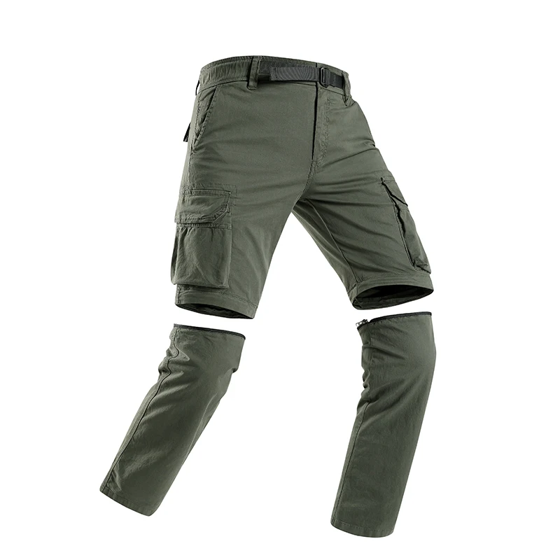 Spring Autumn Men Fashion Training Cargo Pants New Loose Multi Pocket Hiking Sports Pants Outdoor Detachable Casual Pants Men