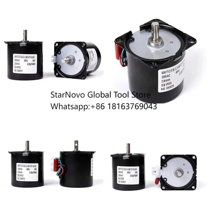 2026 Hot！ 220V 60KTYZ Permanent Magnet Synchronous Reduction Motor 28w 40w 14w Micro AC Motor