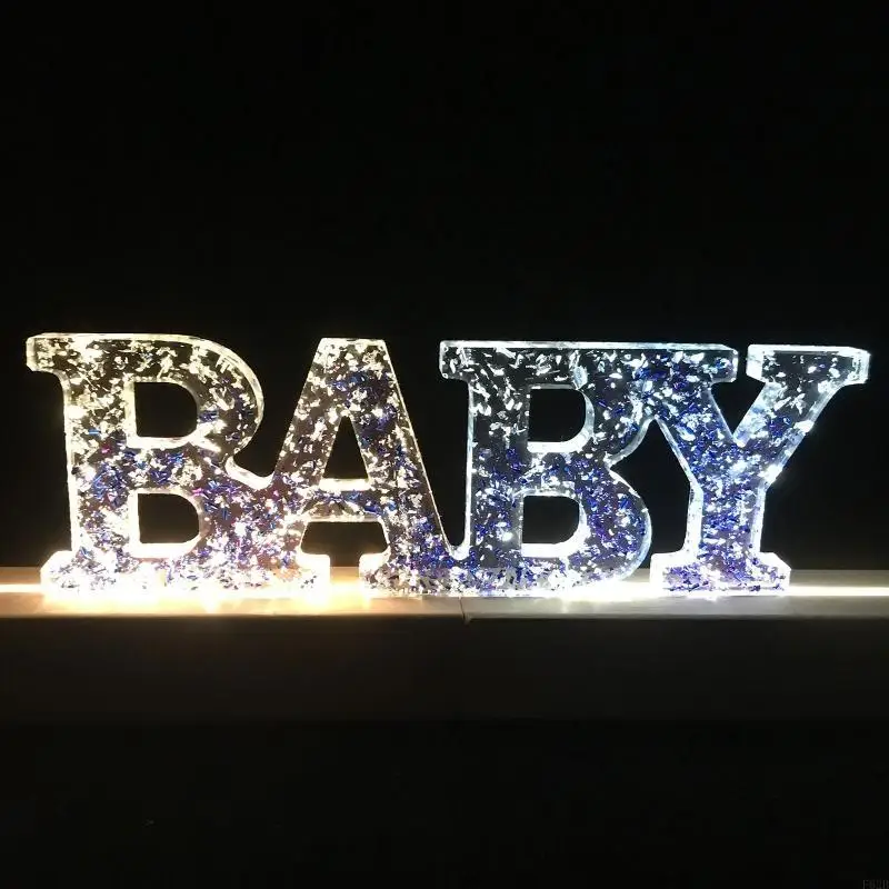 文字樹脂シリコンカビエポキシ樹脂アートファミリーワードサイン金型パーティーの装飾