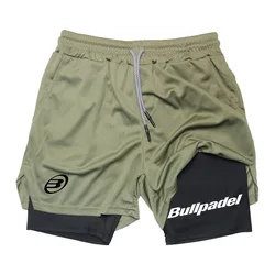 Short de sport de padel pour homme, short de tennis respirant pour homme, séchage rapide, badminton, fjOutdoor, vêtements de sport de course, été, nouveau