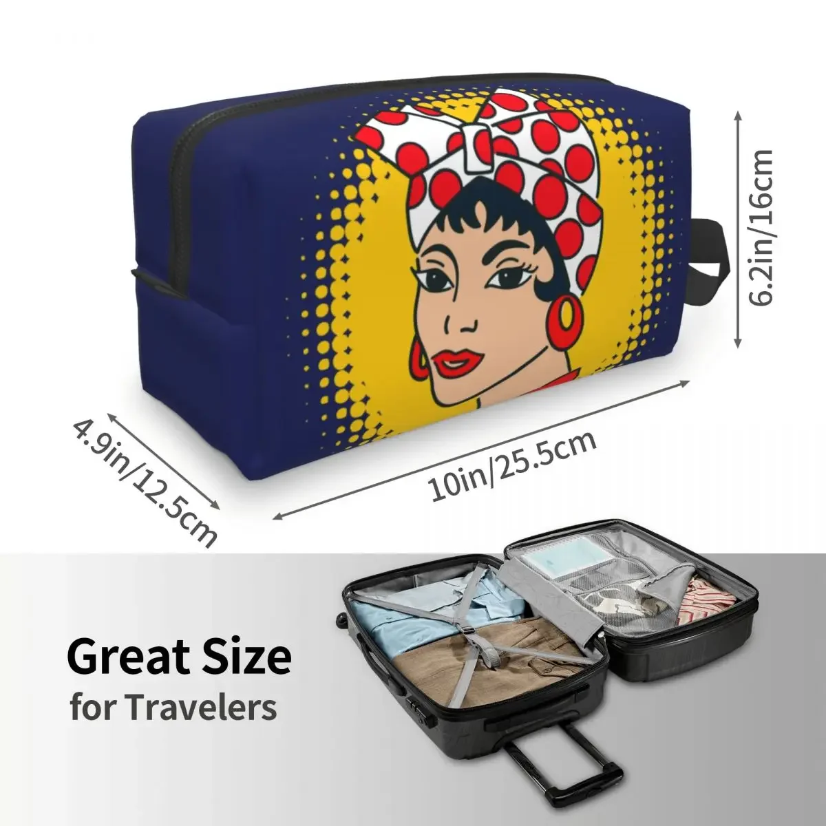 Venezuela Arepa I Eat Arepas Traditional Food 7 Stars Makeup Bag Travel Cosmetic Organizer Kawaii VZLA Storage Toiletry Bags