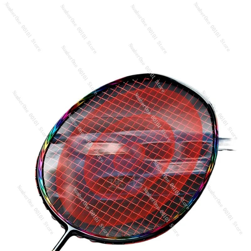 

8U Carbon Badminton Racket, Lightweight Single Racket with Balanced Power, Premium Badminton Equipment