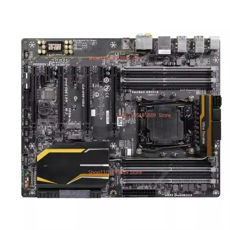 

Для Gigabyte X99-UD4 GA Deluxe Основная плата компьютера, поддержка мультиграфической карты V4CPU Crossfire