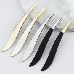 1Pc Professional Stainless Steel Hair Removal Eye Brow Eyebrow Tweezers Clip Gold Women Beauty Makeup Tools