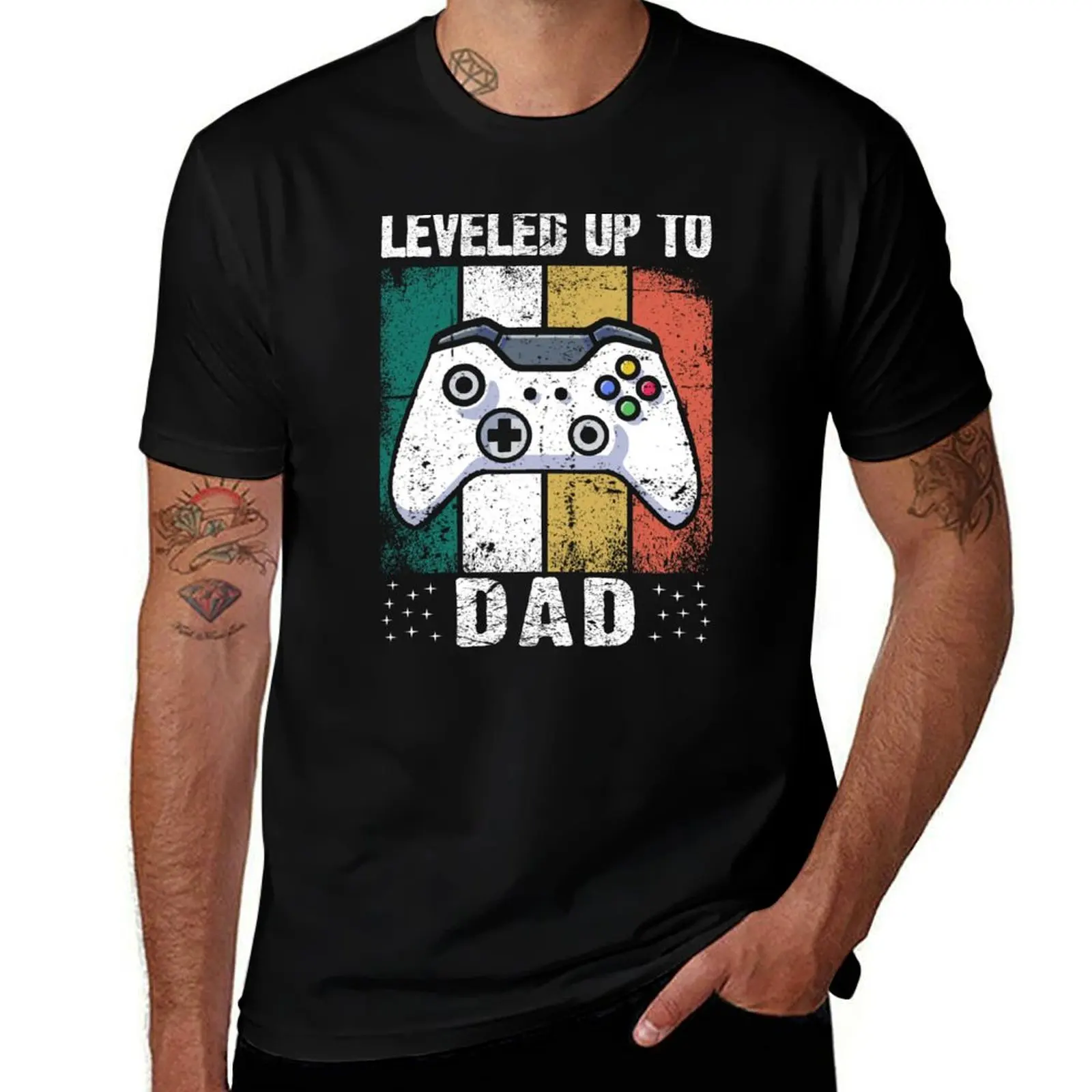 

Leveled up to dad, New dad shirt, First time daddy gift idea T-Shirt man t shirt summer t shirt for man T-shirt