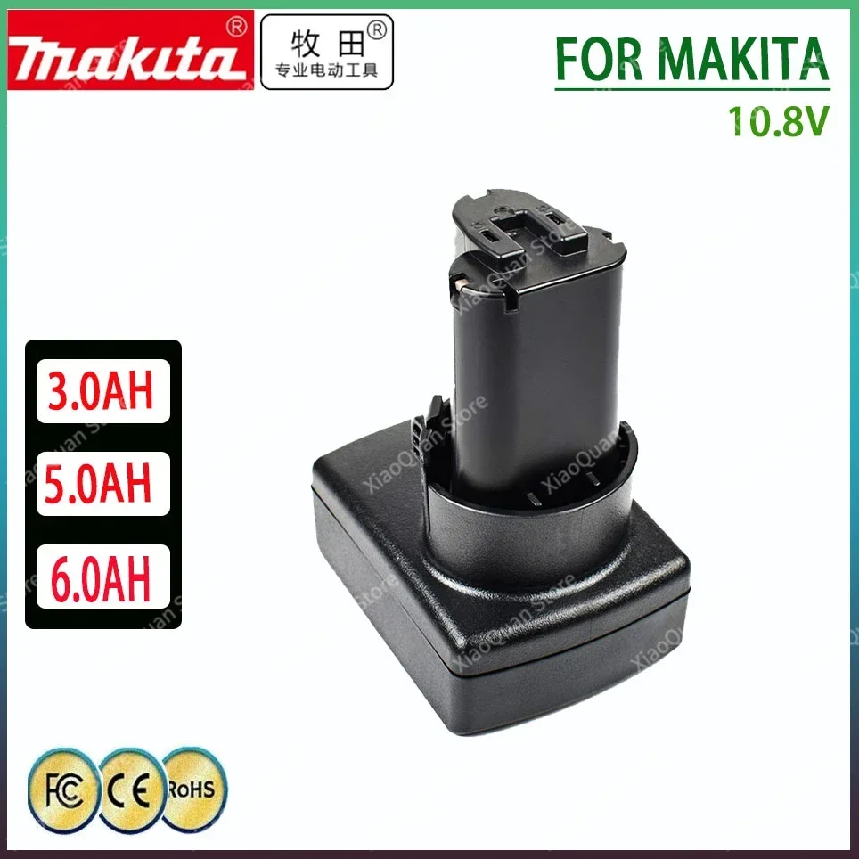 Makita 6000mAh BL1013 Battery for Makita 10.8V Battery BL1014 DF030D DF330D LCT203W 194550-6 194551-4 Li-ion Replacement Battery