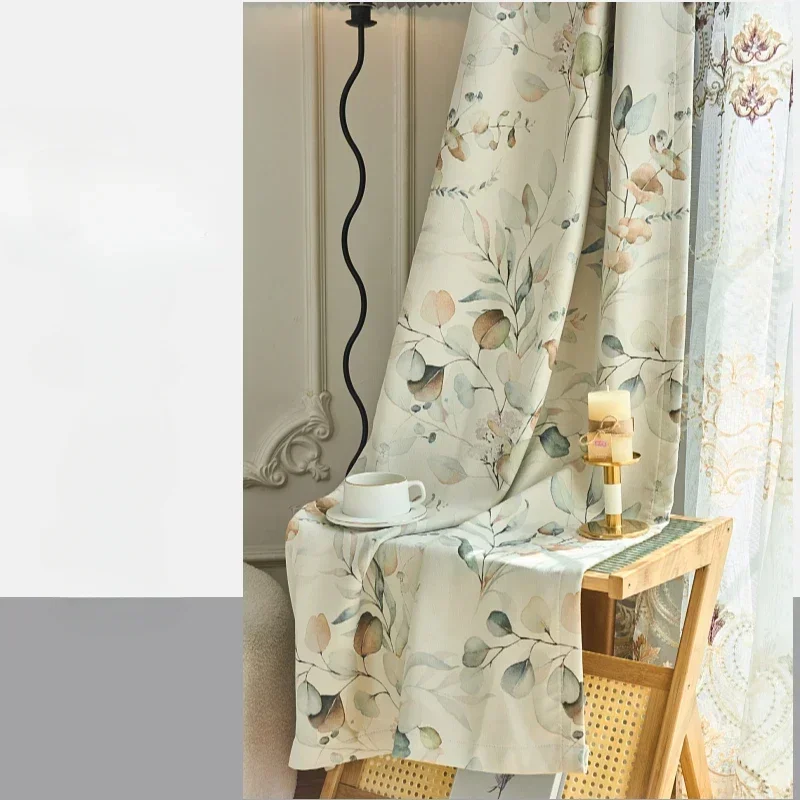 

Custom Size Fashion Luxury European Curtains for Living Room Bedroom Blackout Vintage Floor Floating Window Customized