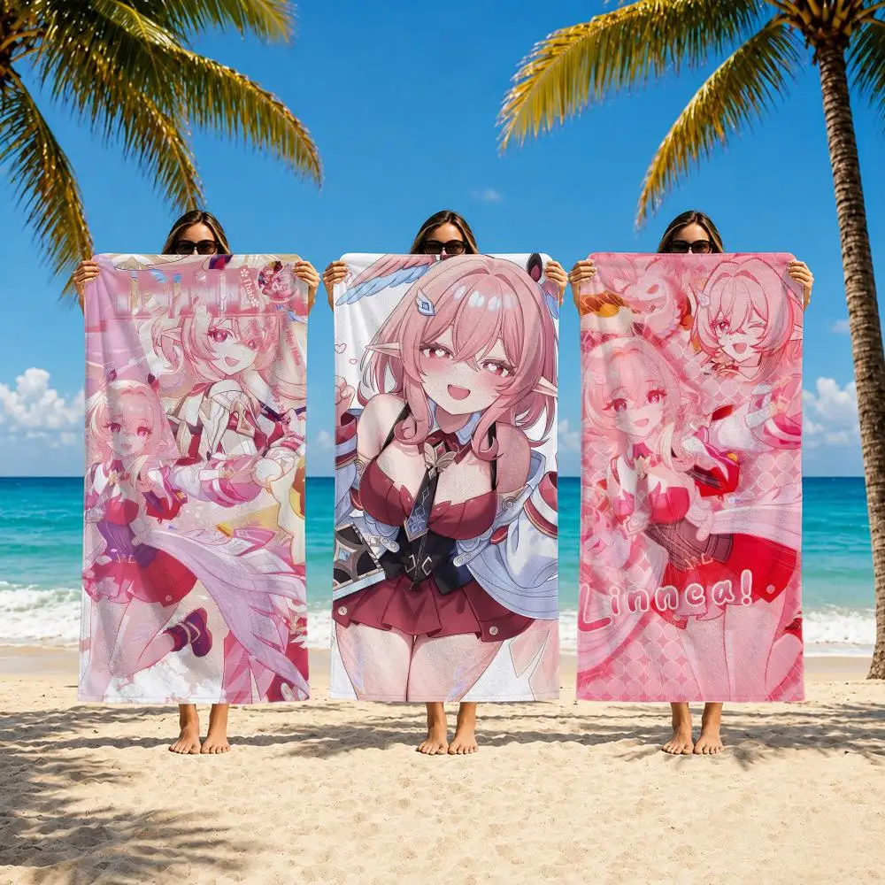 Book Character L-Linnea Towel Towel beach towel, quick drying absorbent bath towel for Swim,Gym,Camping,Outdoor hot