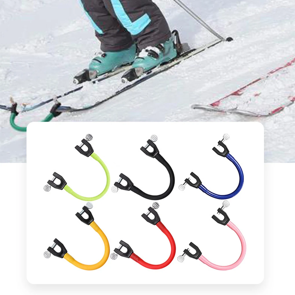 Ski Tip Connector For Beginners Ski Wedge Aid Connector For Children Adults Outdoor Training Exercise Snowboarding Accessories