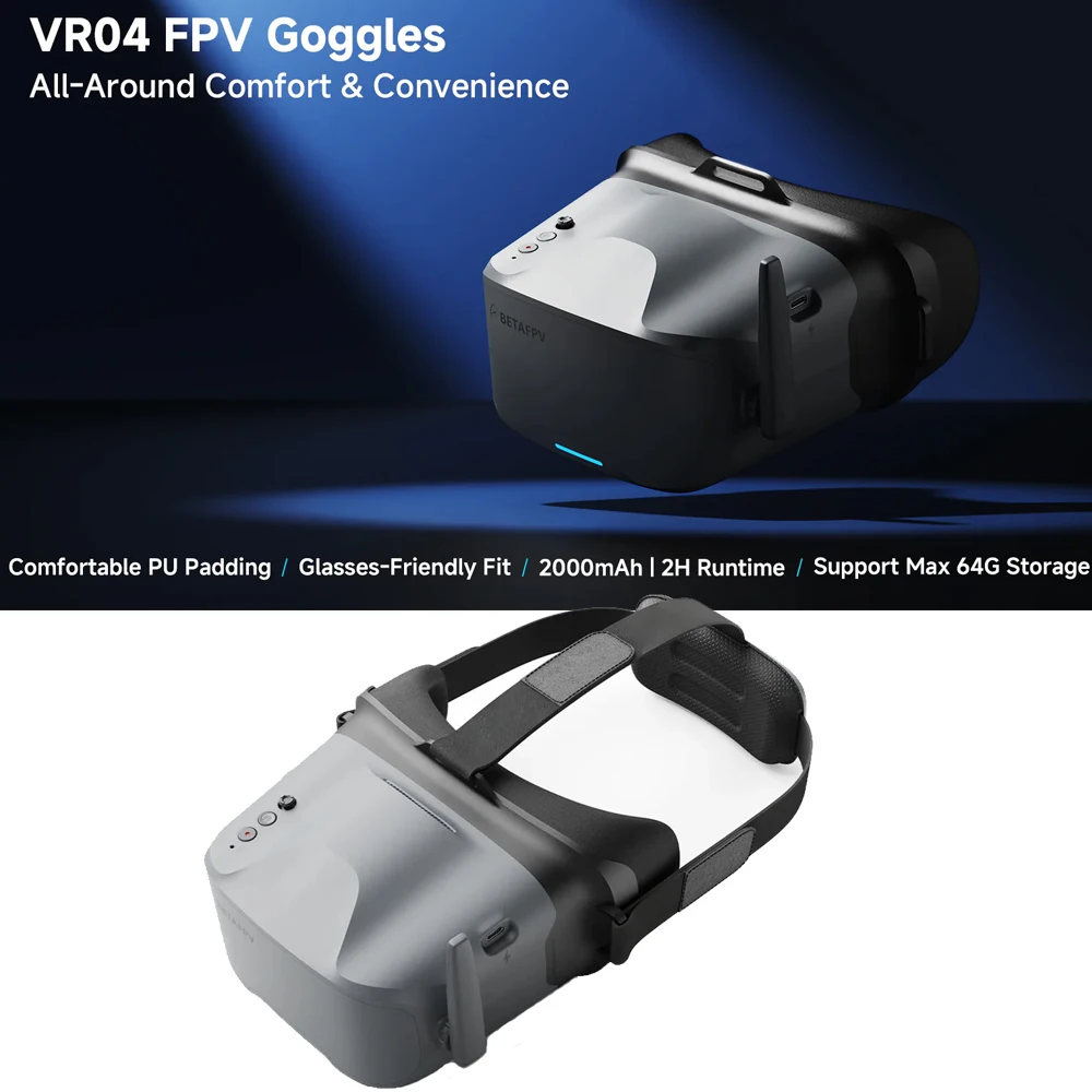 BETAFPV VR04 FPV Goggles Supports FAT32 System