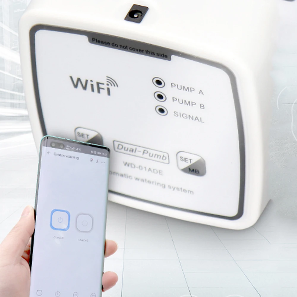 15/20pots Automatic Garden Drip Irrigation Device Intelligent Watering Pump Controller Flowers Plants Sprinkler WIFI APP Control