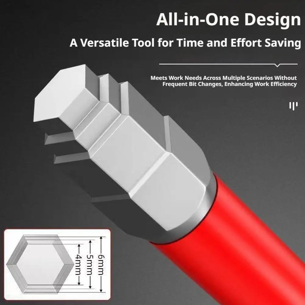 3Pcs Hex Screwdriver Bits Multi-size Hex Shank Set  Magnetic Impact Torsion Hex Bit  S2 Steel Screwdriver Set for Electric Drill