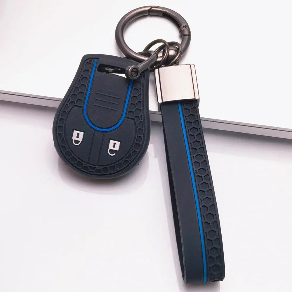 For Nissan Cabstar F24 Micra K12 Navara D40 Note E11 NV200 M20 Pathfinder R51 Qashqai J10 Fob Cover With Buckle Strap Soft Touch