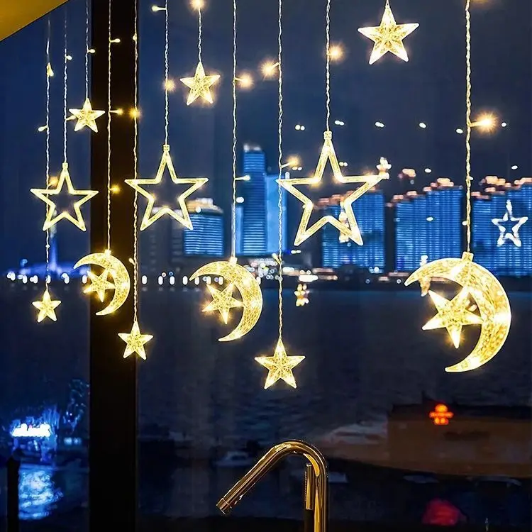 LED String Lights Christmas Wedding Decoration Lanterns Rechargeable Strip Outdoor Camping Tent Canopy Garden Yard Star Lamp