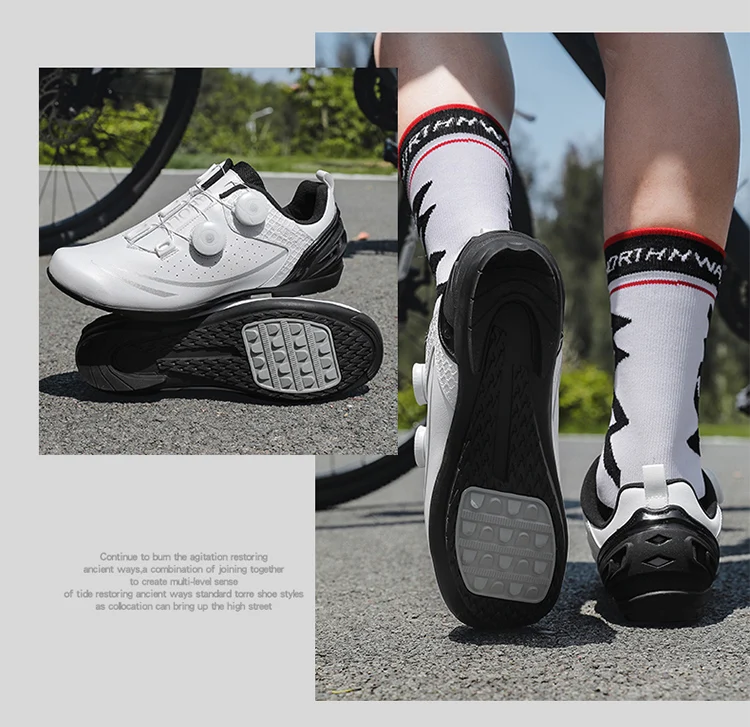 Unisex-Fahrradschuhe, atmungsaktive SPD-Rennradschuhe, professionelle MTB-Mountainbike-Schuhe, locklose Trainings-Fahrradschuhe – Detail 29