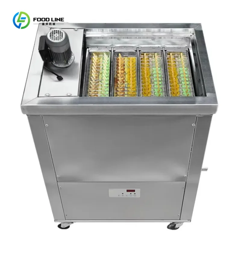 Maßgefertigte Eis am Stiel-Maschine mit 4 Brasilien-Formen & Tankvolumen für den gewerblichen Einsatz