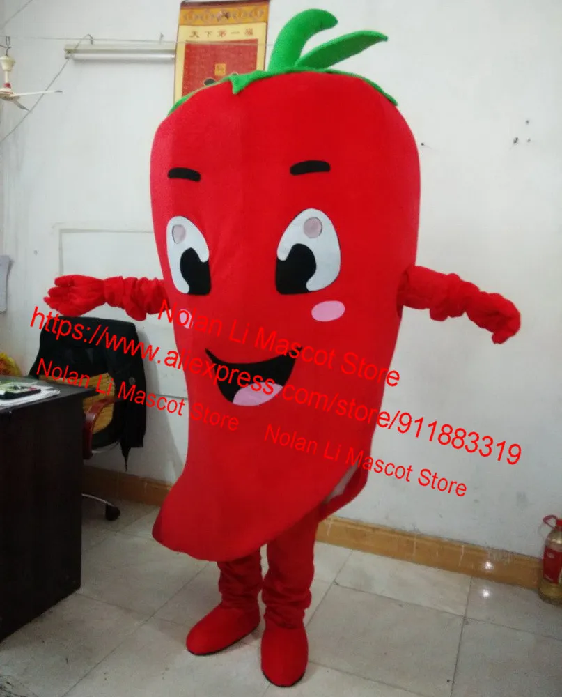 Hot Sale EVA Material Pepper Mascot Costume Vegetable Cartoon Character Cosplay Advertising Adult Size Holiday Gift 580