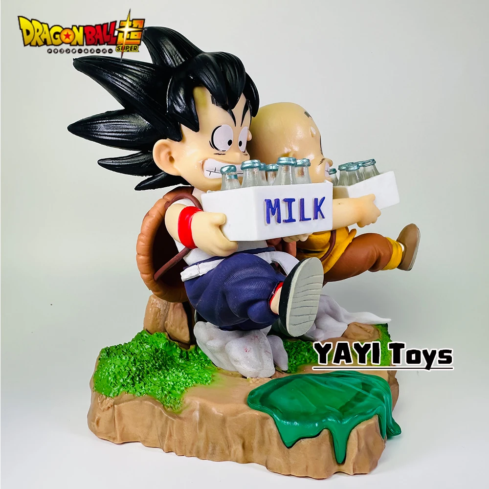 حار لعبة دراغون بول أنيمي الشكل سون جوكو وكريلين الحليب تسليم نموذج عمل أرقام محيط دمية بولي كلوريد الفينيل نموذج الهدايا اللعب