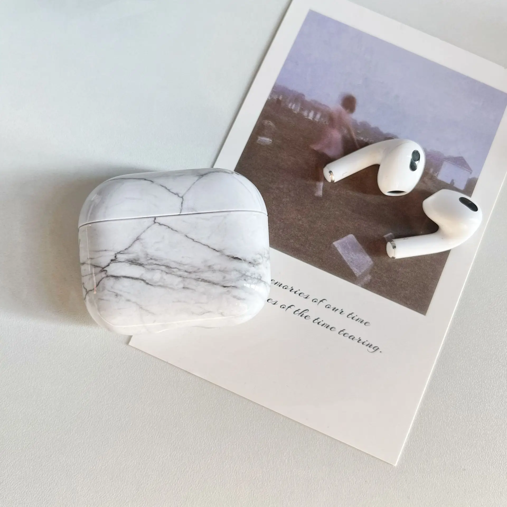 Per Airpods custodia di terza generazione custodia per Airpod carina custodia protettiva rigida in marmo donna uomo compatibile con custodia per Apple AirPods 3