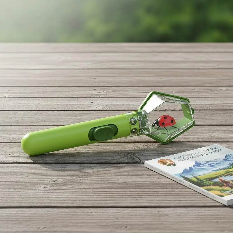 Multifunctional Handheld Bug Catcher 6X Magnifying Glass Safe Kids Science Educational Toy for School Nature Project