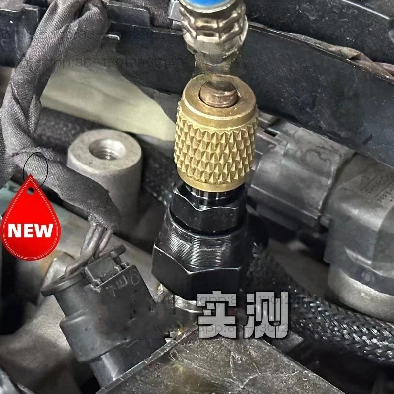 Engine high pressure fuel injector high pressure oil pump pressure leak detection connector quick connection convenient