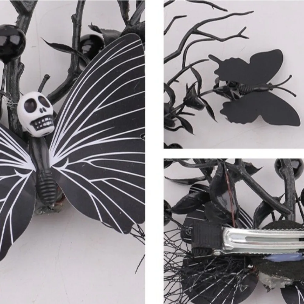 

Cloth Ghost Claw Hair Clip Harajuku Steampunk Skeleton Hand Hairpin Cosplay Supply Flower Halloween Headwear Children