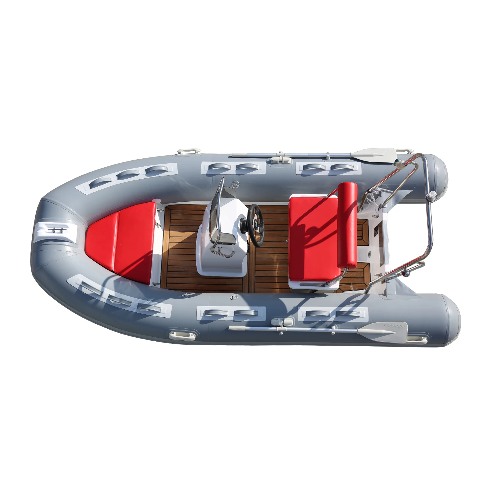 CE Certified Hypalon Fiberglass Rigid Inflatable Boat Outboard Motor China PVC Material Rib Boats For Lake Rescue Outdoor