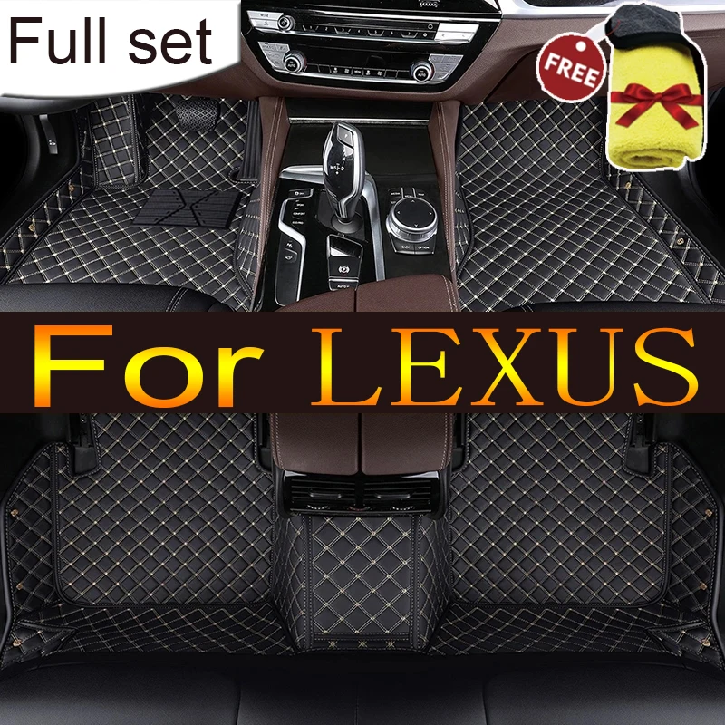 Leather Car Floor Mats For LEXUS  RX270 RX350 RX330 RX450H RX200T RX300 RX350L RC RC F LC UX250H UX Car accessories