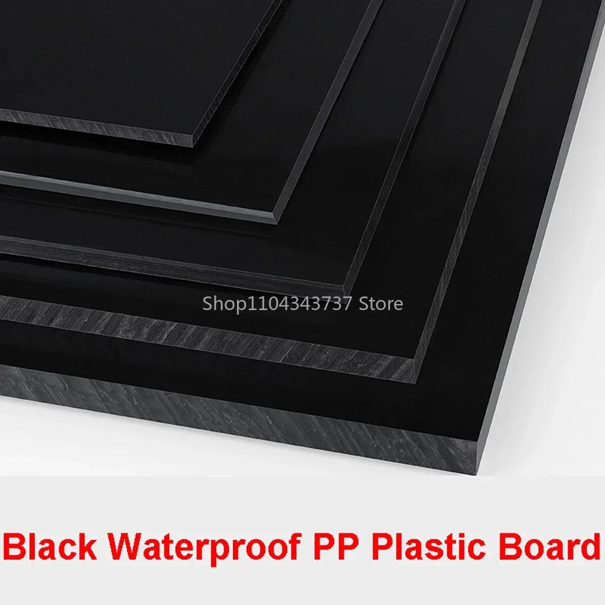 Thickness 3mm-20mm Black Polypropylene Board 50x50 100x100 200x200 250x250 300x300 300x400mm Food Grade PP Plastic Sheets Plate