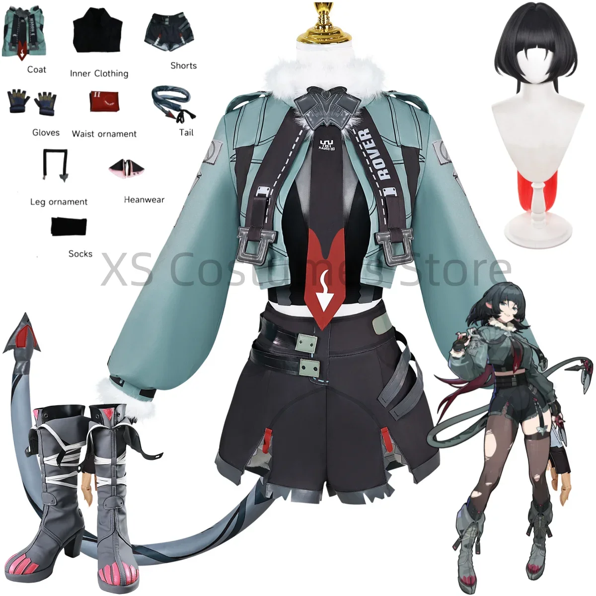 

Anime Jane Doe Cosplay Costume Game Zenless Zone Zero Frank Annie Emma Kelly Woman Sexy Sets Wig Prop Accessories