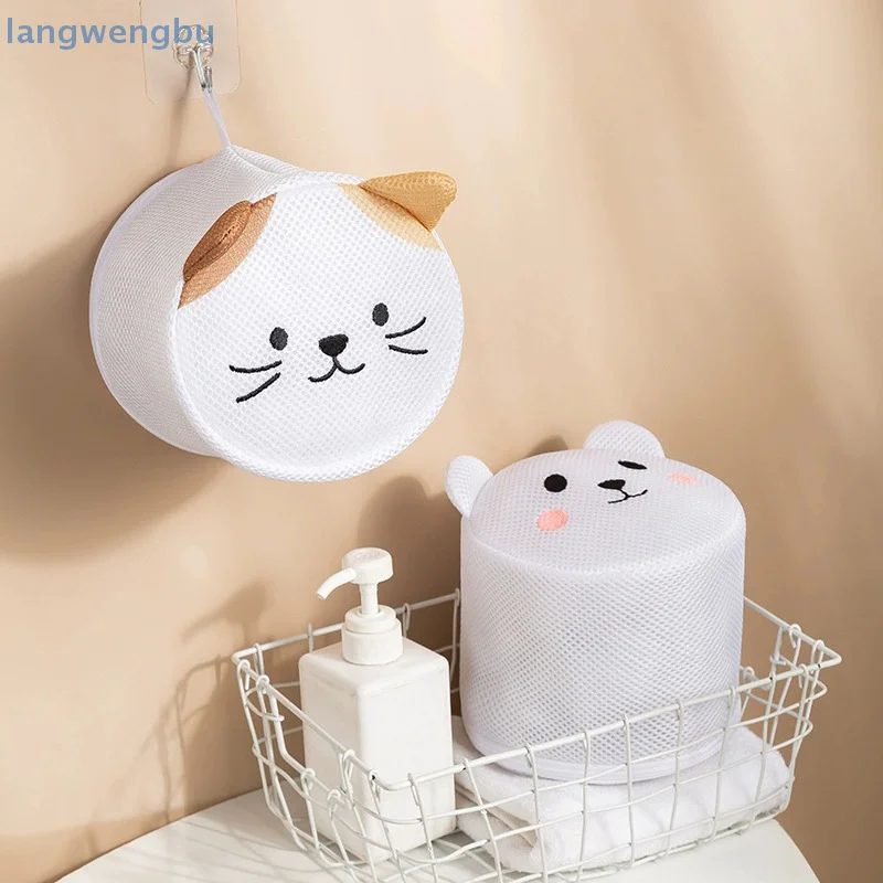 

Machine-wash Special Home Use Polyester Anti-deformation Bra Mesh Bags Laundry Brassiere Bag Cleaning Underwear Sock Cartoon