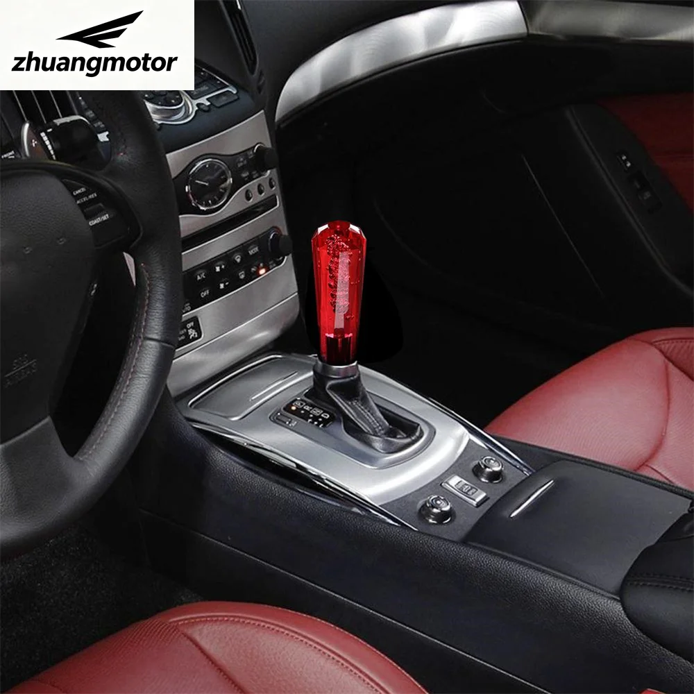 15cm Car Shining Stitching Multicolor Gear Shift Knob Crystal Bubble Colorful Shifter Lever AT MT 5 Colors