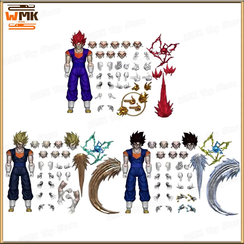 Oc Toys Dragon Ball Action Figure Shf Super Saiyan Ssj Vegito Son Goku Vegeta Son Gohan Trunks Figurine Model Toy Gifts Custom