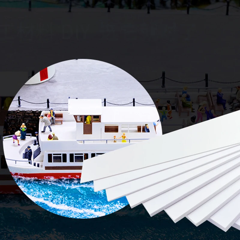 5 Stuks 300X200 Mm Wit Pvc Foam Board Voor Diy Building Model Materialen Handgemaakte Model Maken Materiaal Plastic platte Board