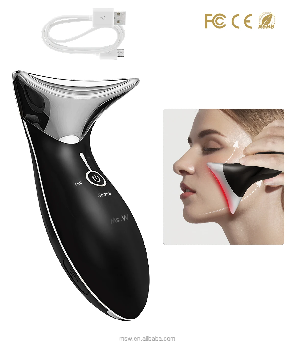 Excellent Quality Wireless Charging Cellulite Machine Face Sculpting Tool  Care Facial and Neck Massager