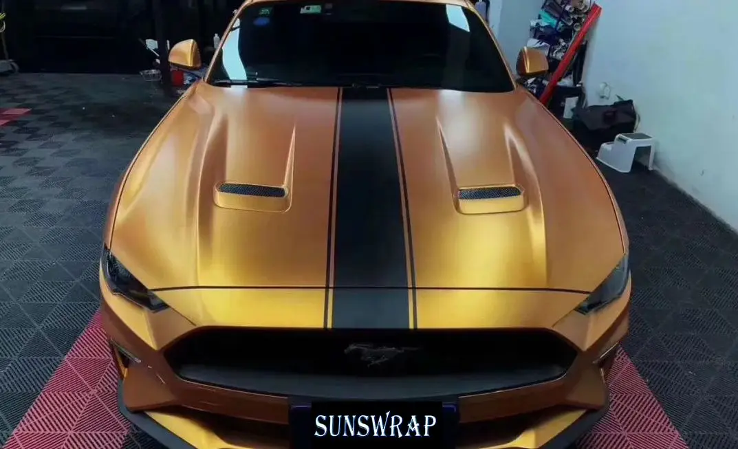 

Satin Matte Chrome Copper Car Sticker Vinyl Wrap Decal UV Protected Self-Stick Natural Finish Car Wrapping Foil Decal 5x59ft