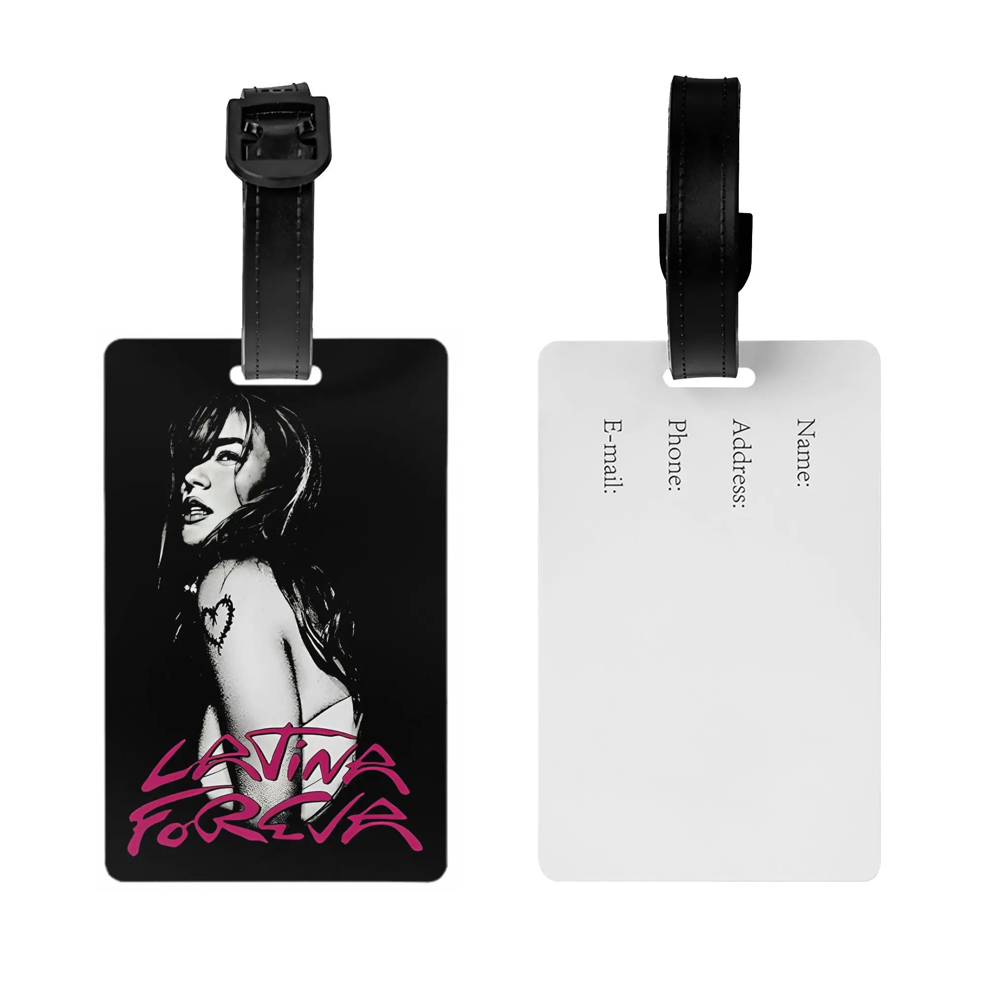 Karol G LATINA FOREVA 荷物タグ トラベル アクセサリー ホルダー 手荷物搭乗タグ ホルダー 荷物タグ ID アドレスラベル