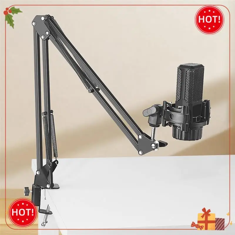 Durable-Microphone Shock Mount For Takstar PC-K220 Broadcast Clip Studio Recording Mic Holder Spider Condenser