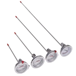 1PC Kitchen Tools Probe Thermometer Milk Coffee Food Meat Gauge Stainless Steel Cooking Temperature Meter
