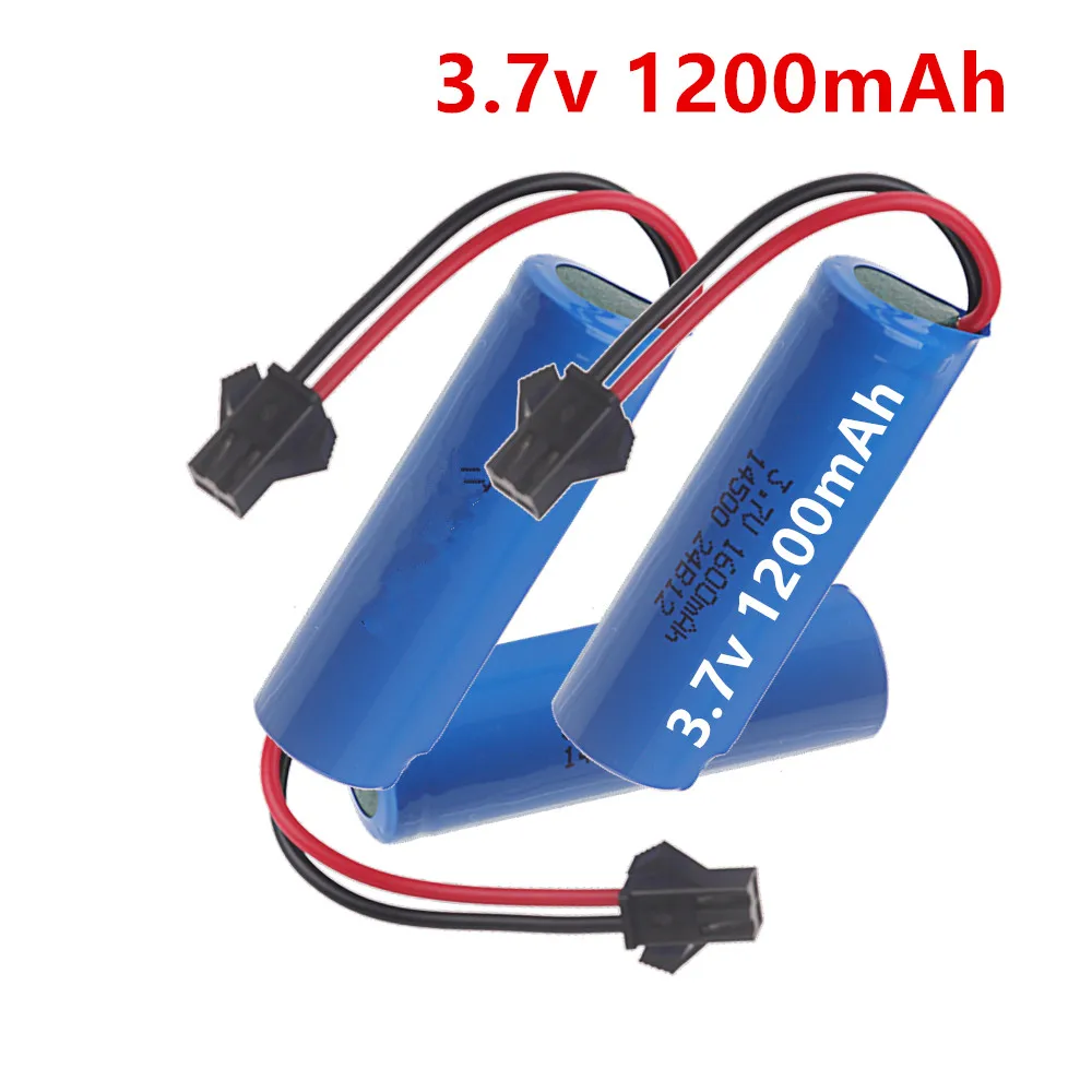 1:24 RC Car 3.7V 1200mAh Li-ion Battery For SG204PRO 2.4G high-speed Drift 1:16/1:20 Off-road RC Boat Vehicle 14500 Battery