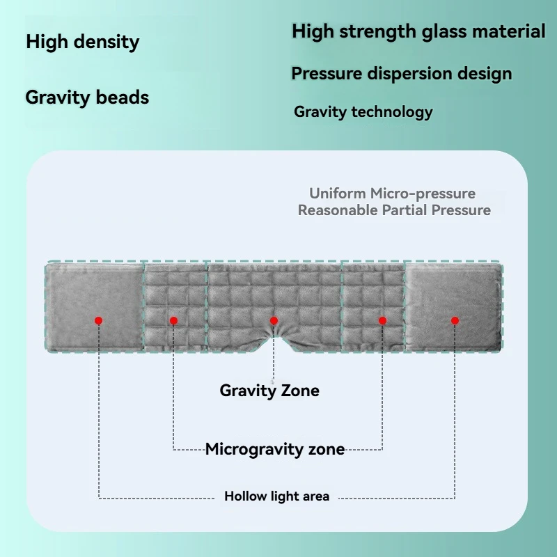 مستطيلة الجاذبية قناع عين للنساء الرجال المرجح الاسترخاء 250 جرام الجاذبية حبة قناع عين طويل موضة لطيف إكسسوارات السفر
