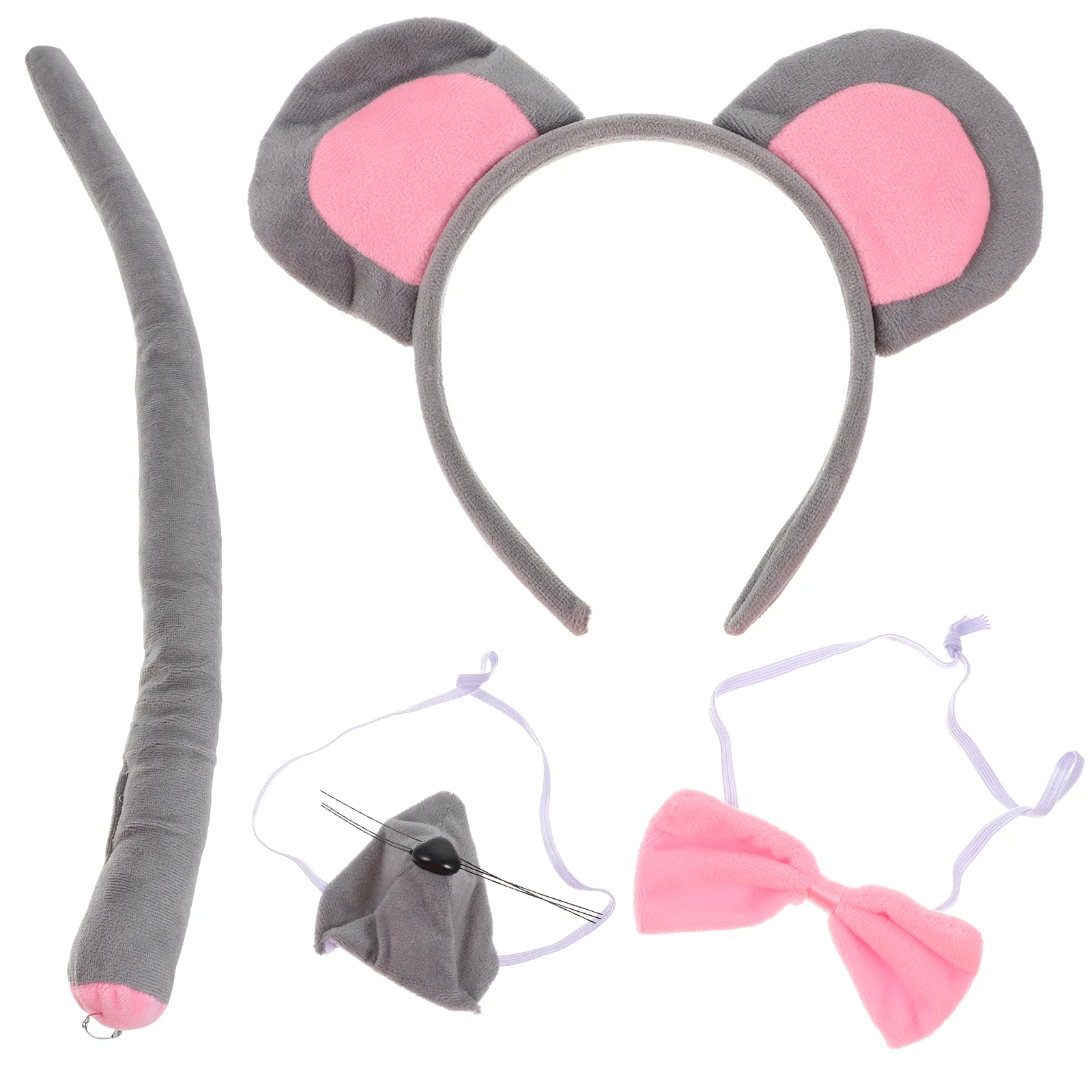 Mouse Dreses Dress Up Costumes For Kids Cosplay Headband Hair Accessories Girls Ear Headbands Supplies Cloth Rat Ears Child