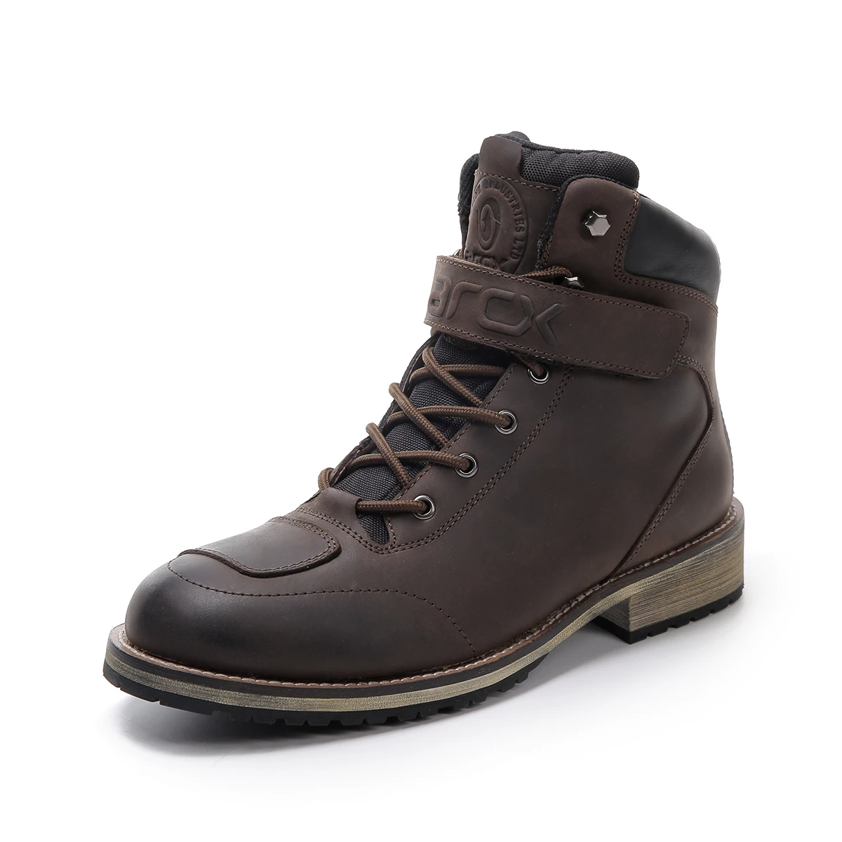 

Men's All-Season Vintage Cowhide Leather Motorcycle Riding Boots Waterproof Breathable Anti-Slip Protective