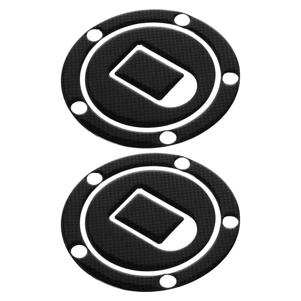 2 Pcs Motorcycle Tank Cap Sticker Cover Gas Protector Oil for Motocycle Guard Pad Non-slip