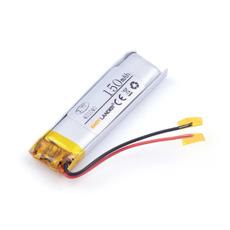 401040 3.7V 150mAh Rechargeable Lithium Li-ion Li Polymer Battery For recording pen wireless earphone point reading pen