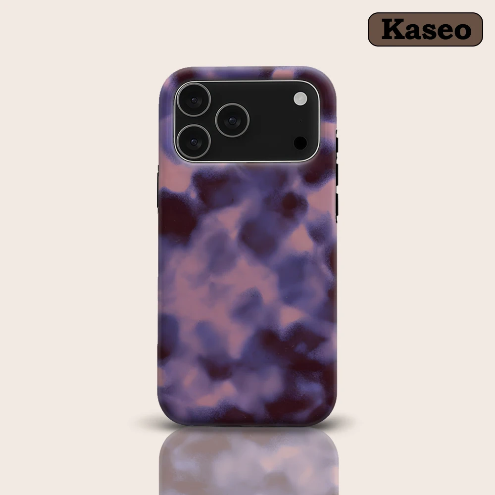 KASEO Matte Bumper for Magsafe Case for IPhone 17 16 15 14 Plus 13 Pro Max Shockproof Hard PC Violet Haze Cover