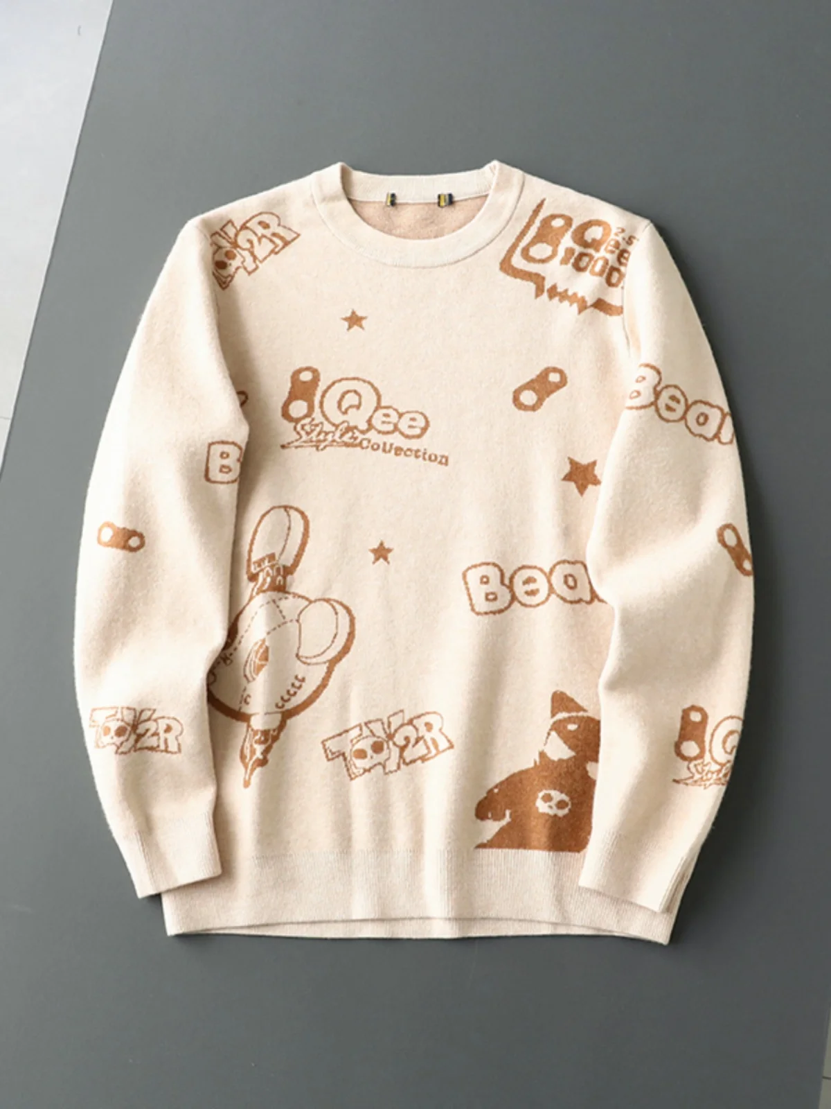 

Faionable Casual Knitted Sweater Men's Long Sve Overhead Mix Wool Blend Autumn Winter Comfortable Soft Ne Design Urban...